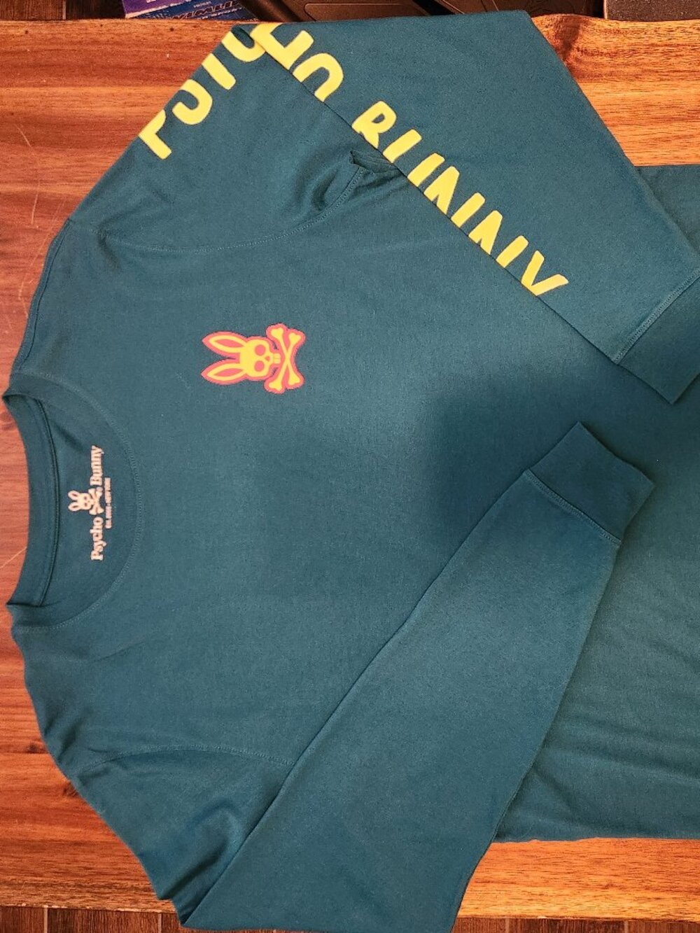 Psycho Bunny Long Sleeve Teal Shirt- Size Large